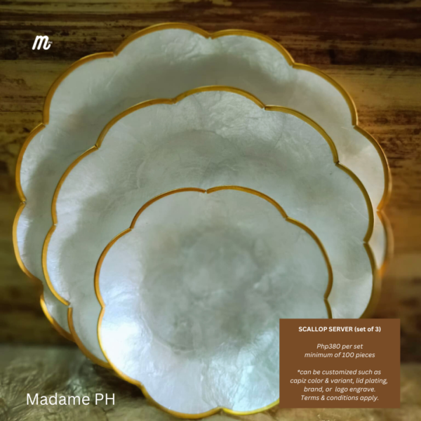 Scallop Server (set of 3)