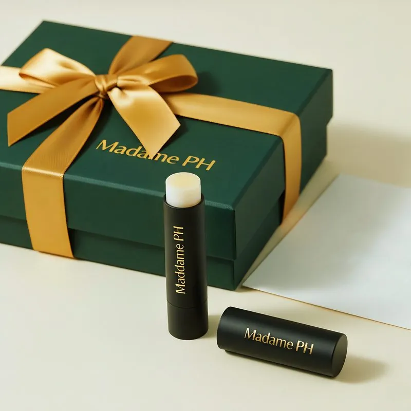 Green gift box with gold ribbon